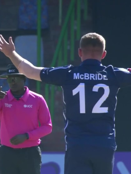 Andy McBrine - Wicket - Ireland vs Scotland