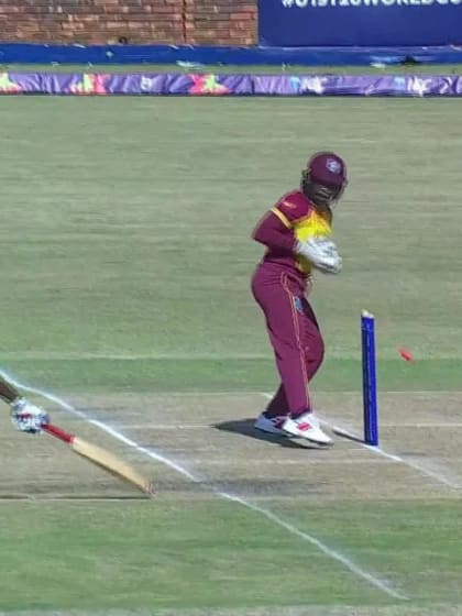 Wicket-Marie-Tumukunde-West-Indies-U19s-Women v Rwanda-U19s-Women ICC U19W T20WC 2023