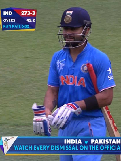 Virat Kohli wicket – IND vs PAK