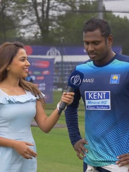 CWC19: NZ v SL – Ridhima chats with Angelo Mathews ahead of the game