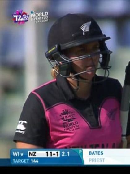 Rachel Priest Wicket Fall NZ V WI Video ICC Womens WT20 2016