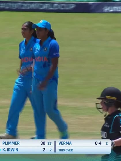 Wicket-Kate-Irewin-New-Zealand-U19s-Women v India-U19s-Women ICC U19W T20WC 2023