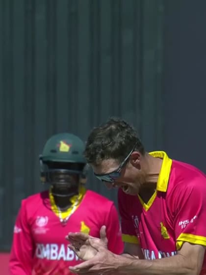 Richie Berrington - Wicket - Zimbabwe vs Scotland