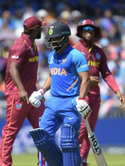 CWC19: WI v IND – Jadhav becomes Roach's third victim