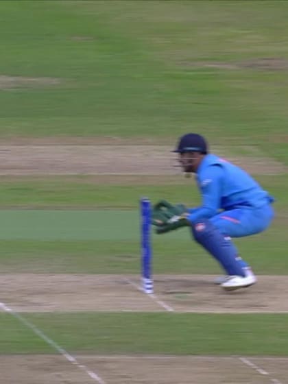 CWC19: BAN v IND - Mushfiqur is caught sweeping