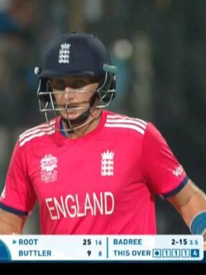 Joe Root Match Hero for England v West Indies ICC WT20 2016