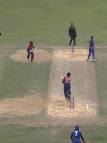 ICC World Twenty20 Asia Region Qualifier B: Karan KC hits 40 from 14 and takes 3/2 in phenomenal outing for Nepal