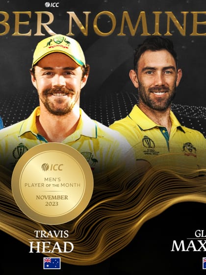 ICC Player of the Month contenders for November revealed