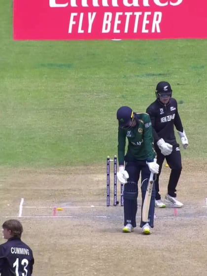 Zac Cumming with a Bowled Out vs. Ireland