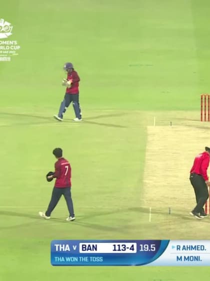 Wicket - Rumana Ahmed - Bangladesh v Thailand