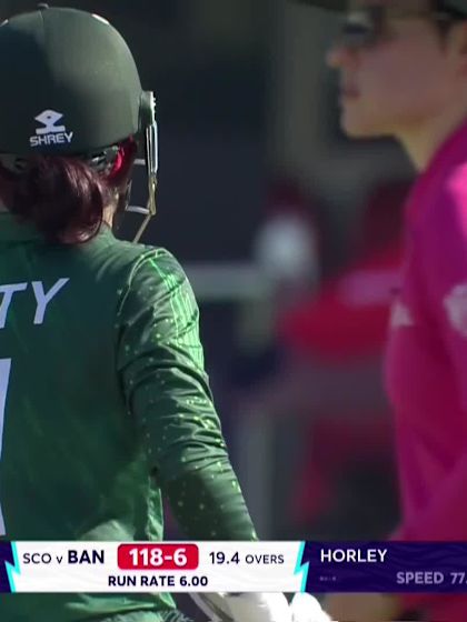 Nigar Sultana - Wicket - Bangladesh vs Scotland