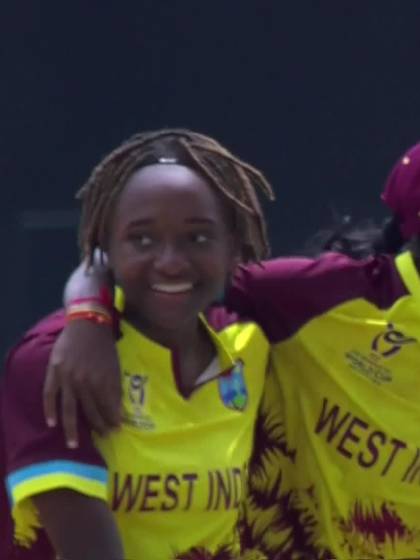 Ain Binti Roslan with a Batting vs West Indies Women Under-19