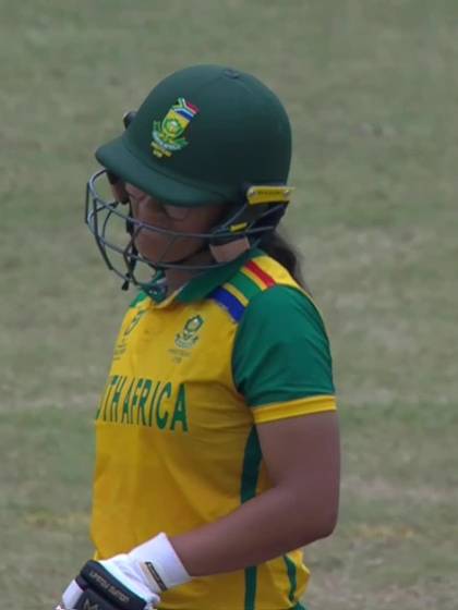 J Botha with a Batting vs Australia Women Under-19