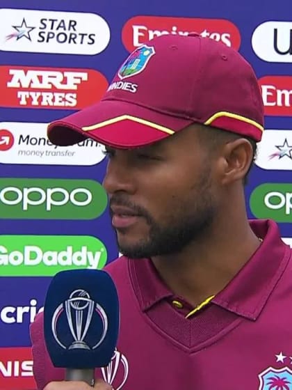 CWC19: AFG v WI – Player of the Match Shai Hope