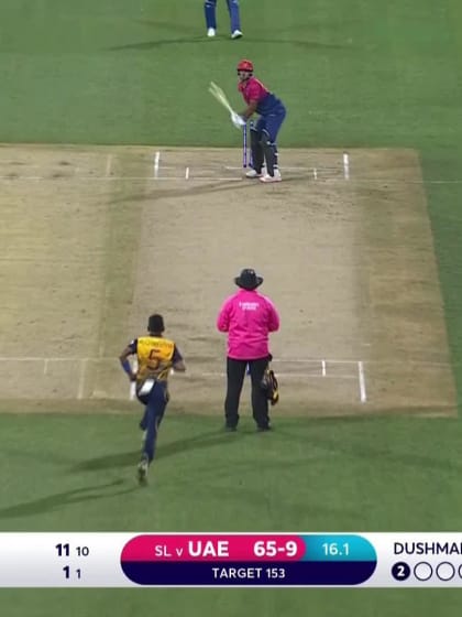 Six - Junaid Siddique - Sri-Lanka v United-Arab-Emirates ICC T20WC 2022