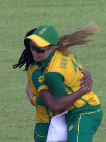 L McBride with a Batting vs South Africa Women Under-19