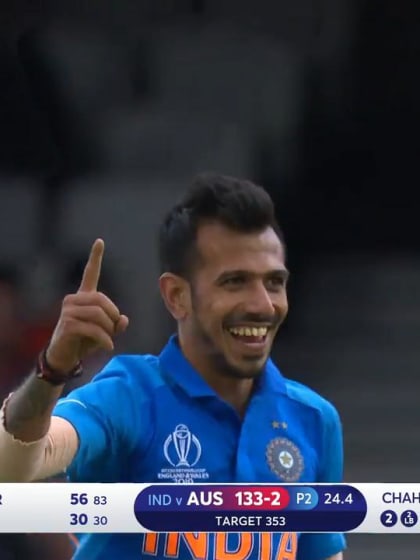 CWC19: IND v AUS - Warner caught at deep mid-wicket