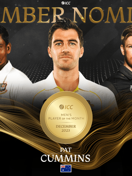 ICC announces December Player of the Month nominees