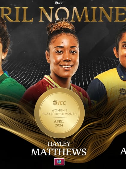 ICC Women’s Player of the Month nominees for April 2024 revealed