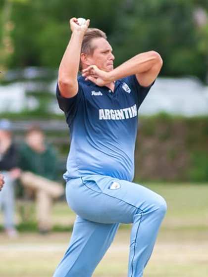 Argentina seamer joins exclusive club with rare T20I double hat-trick