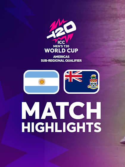 Argentina v Cayman Islands | Match Highlights | T20 WC Sub Regional Americas Qualifier