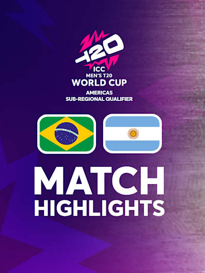 Brazil v Argentina | Match Highlights | T20 WC Sub Regional Americas Qualifier