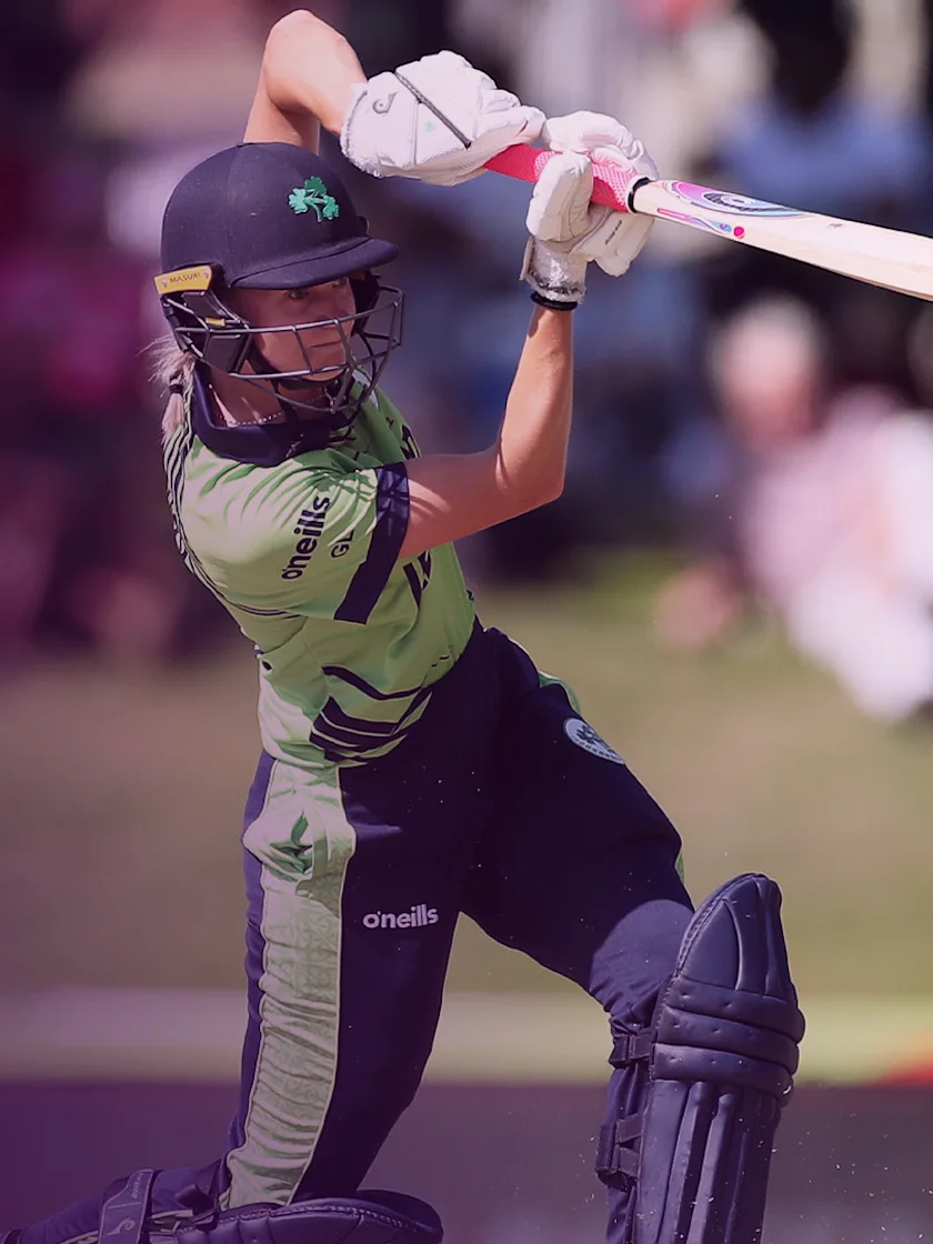 Logo of Gaby Lewis | Ireland's anchor | 100% Cricket Superstars