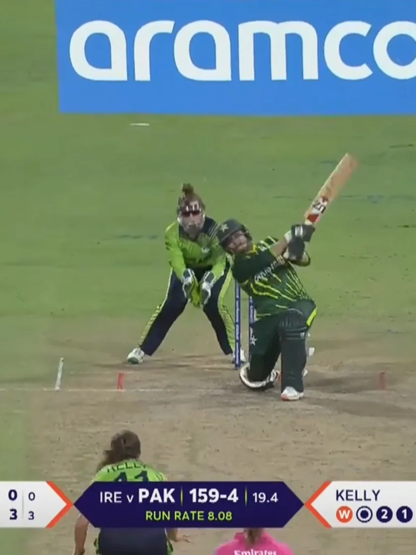 Logo of Six - Ayesha Naseem | PAK v IRE | Women's T20WC 2023