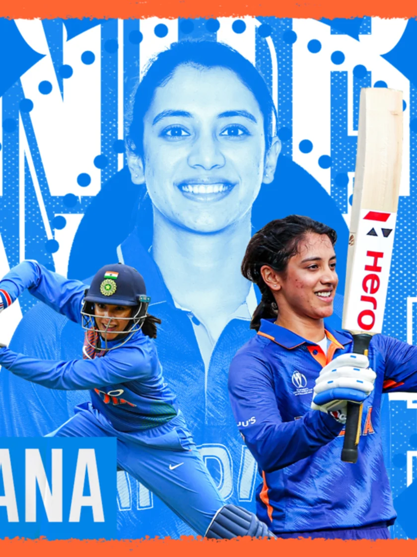 Logo of Smriti Mandhana | India's star opener | 100% Cricket