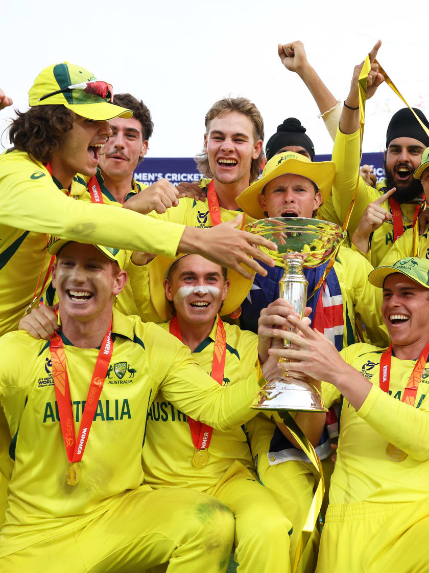 Australia lift the U19 CWC 2024 trophy