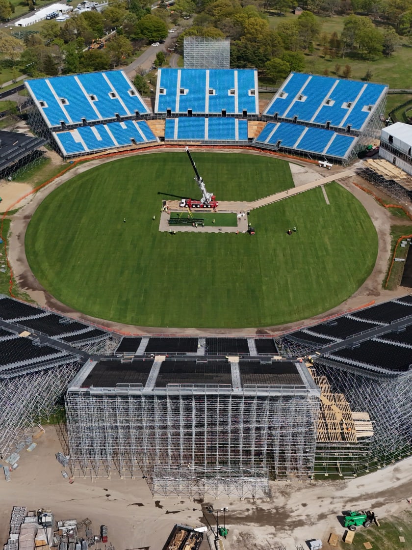 Nassau County International Cricket Stadium nears completion ahead of T20 World Cup as latest timelapse is released
